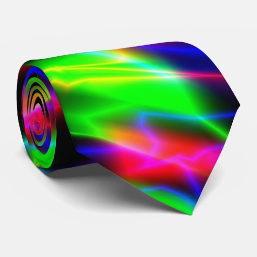 Neon Night Krawatte (Gerollt)