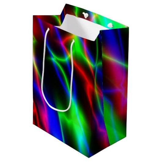 Neon Night Mittlere Geschenktüte (Vorderseite Schrägansicht)