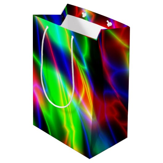 Neon Night Mittlere Geschenktüte (Rückseite Schrägansicht)
