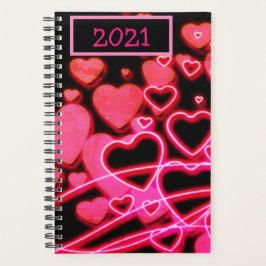 "Neon Night Party" Herz und Liebe Planer