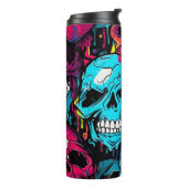 Neon Night Skulls Thermosbecher (Nach links gedreht)