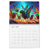 Neon Nightmares: Eine gruselige Kreaturensammlung Kalender (Mär 2027)