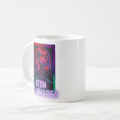 Neon Nightmares - Traum dunkel Kaffeetasse (Vorderseite Links)