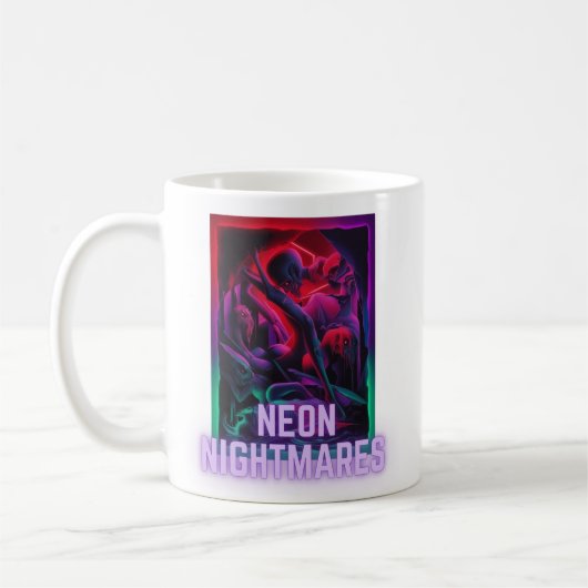 Neon Nightmares - Traum dunkel Kaffeetasse (Links)
