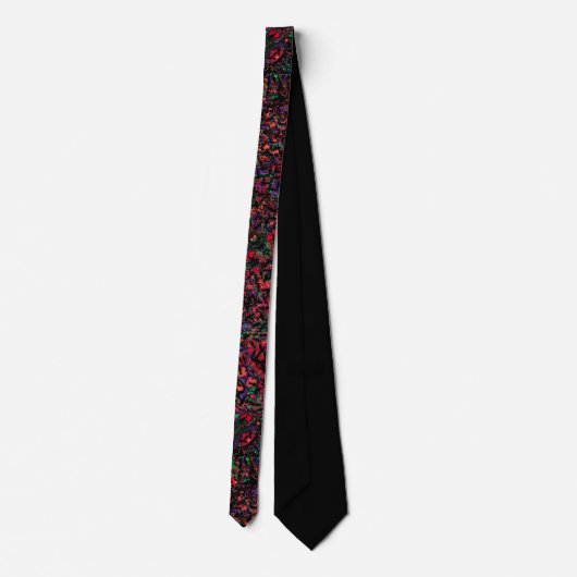 Neon Nights Abstrakt Neck Tie Krawatte (Rückseite)