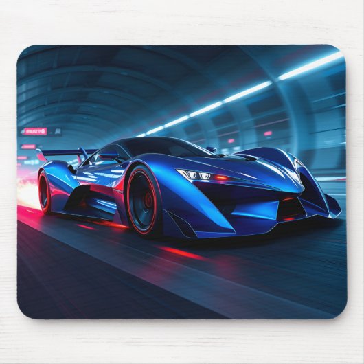 Neon Nightspeed Super Car Mousepad (Vorne)