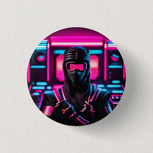 Neon Ninja Button (Vorderseite)