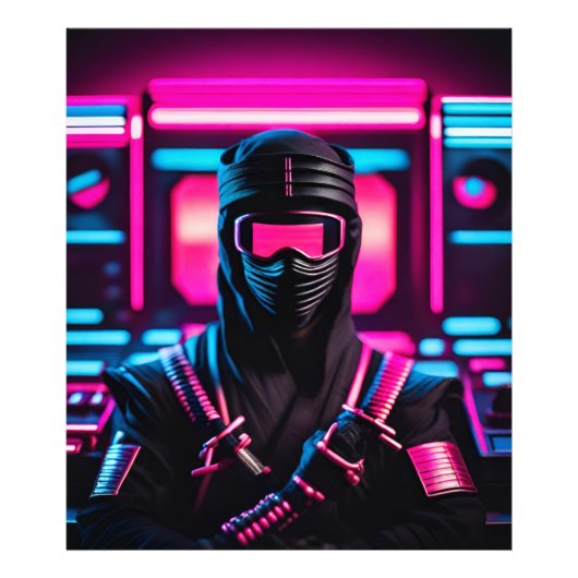 Neon Ninja Fotodruck (Vorne)