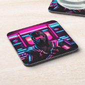 Neon Ninja Getränkeuntersetzer (Linke Seite)