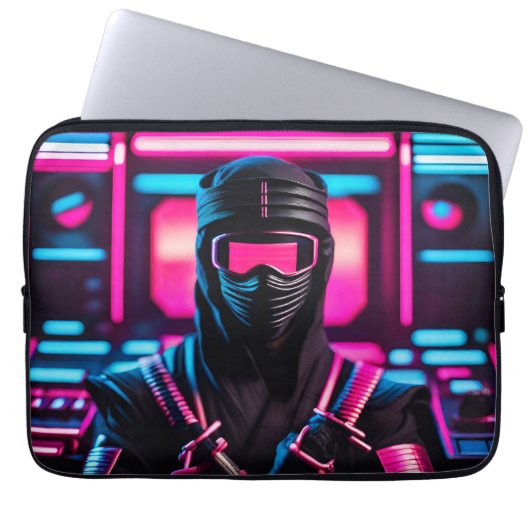 Neon Ninja Laptopschutzhülle (Vorderseite)