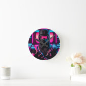 Neon Ninja Runde Wanduhr (Zuhause)