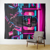 Neon Ninja Wandteppich (Beispiel (Horizontal))