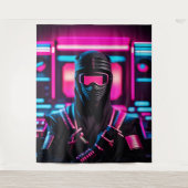 Neon Ninja Wandteppich (Vorderseite)