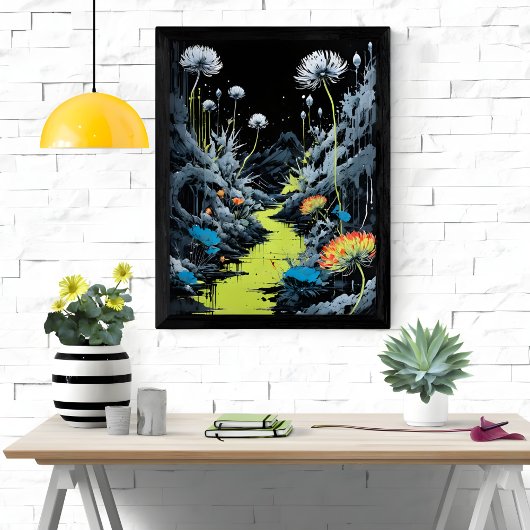 Neon Nocturne Fotodruck