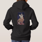 Neon Noir Bengal Cat Hoodie (Rückseite)
