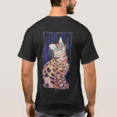 Neon Noir Bengal Cat T-Shirt (Rückseite)