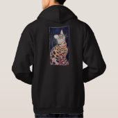 Neon Noir Bengalkatze Hoodie (Rückseite)
