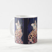Neon Noir Bengalkatze Kaffeetasse (Vorderseite Links)