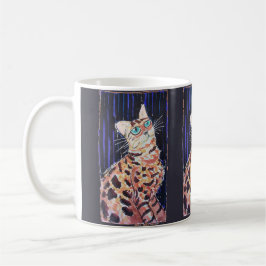Neon Noir Bengalkatze Kaffeetasse