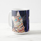 Neon Noir Bengalkatze Kaffeetasse (Vorderseite Links)