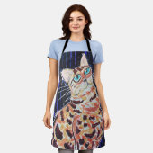 Neon Noir Bengalkatze Schürze (Getragen)