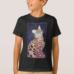 Neon Noir Bengalkatze T-Shirt