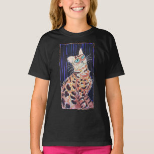 Neon Noir Bengalkatze T-Shirt