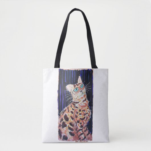 Neon Noir Bengalkatze Tasche (Vorderseite)