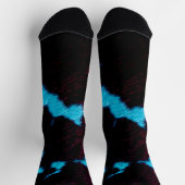 Neon Noir Cow Socken (Oben)