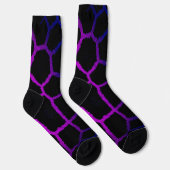 Neon Noir Giraffe Socken (Rechts)