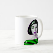 Neon Noir Muse Kaffeetasse (VorderseiteRechts)