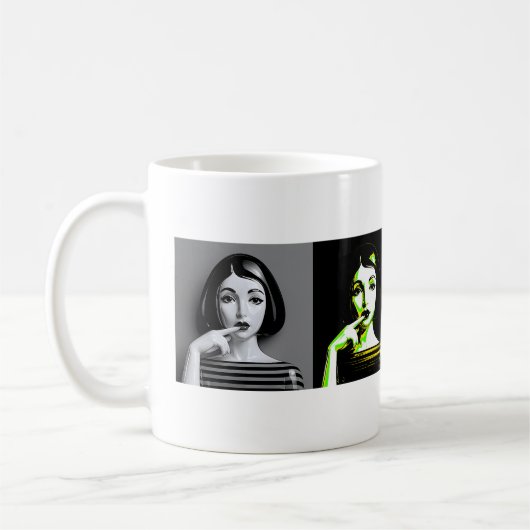 Neon Noir Serie Kaffeetasse (Links)