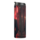 Neon Noir Sphynx Cat in Mafia Style Thermosbecher (Nach rechts gedreht)