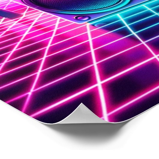 Neon Noise Poster (Ecke)