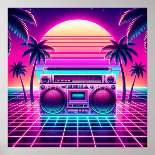 Neon Noise Poster (Vorne)