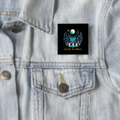 Neon Nomads - Cyberpunk Pixel Art Travel Design Button (Beispiel)