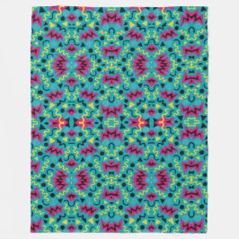 Neon Nostalgie: Ein kühner 90er-Remix Fleecedecke