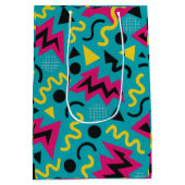 Neon Nostalgie: Ein kühner 90er-Remix Mittlere Geschenktüte (Rückseite)