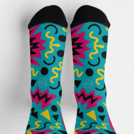 Neon Nostalgie: Ein kühner 90er-Remix Socken