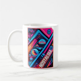 Neon Nostalgie - Vintage Durchstechflaschen Kaffeetasse