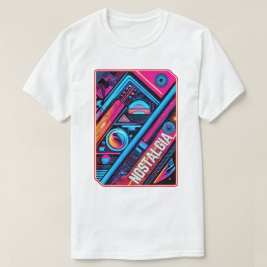 Neon Nostalgie - Vintage Durchstechflaschen T-Shirt (Design vorne)