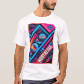 Neon Nostalgie - Vintage Durchstechflaschen T-Shirt (Vorderseite)