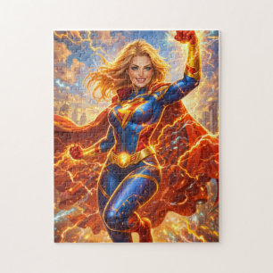 Neon Nova: Wächterin der elektrischen Stadt Puzzle