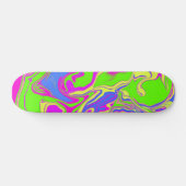 Neon Oil Spill Skateboard (Horizontal)