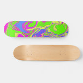 Neon Oil Spill Skateboard (Horizontal)