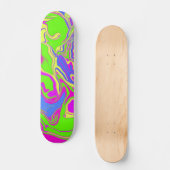 Neon Oil Spill Skateboard (Vorderseite)