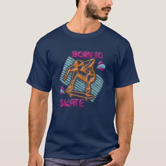 Neon Old School Mädchen T-Shirt (Vorderseite)