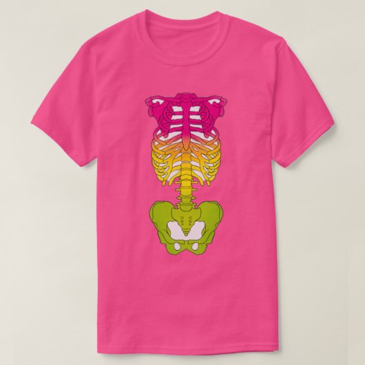 Neon ombr Bänder Design T-Shirt (Design vorne)