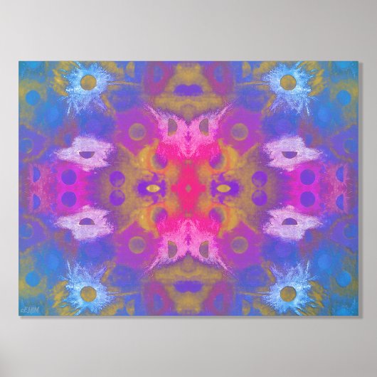 Neon Ombré Gold oder Silberfolie Foliendrucke (Vorderseite)