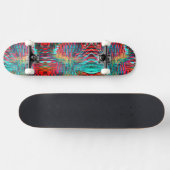 Neon Ombre Musterskateboard Skateboard (Horizontal)